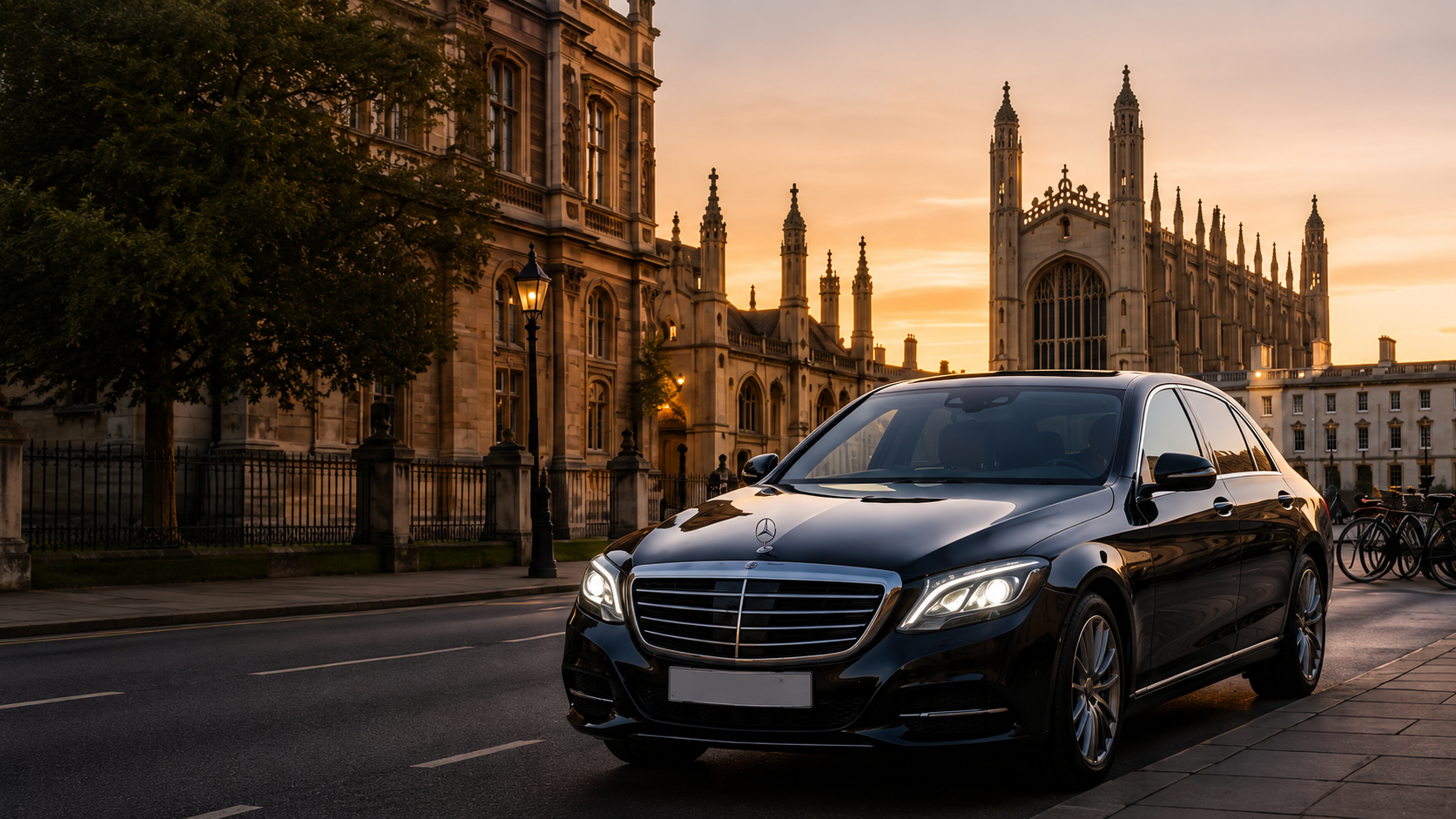 SteeveCars Mercedes outside King's College, Cambridge